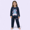 Navy Blue Full Sleeves Tracksuit For Girls