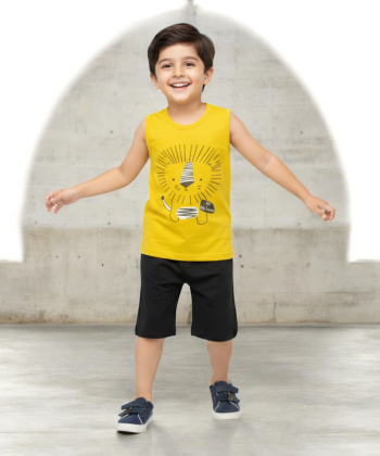 Yellow Lion Sando Suit