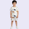 Tiny Dinosaur AllOver Printing Nicker Shirt Pair
