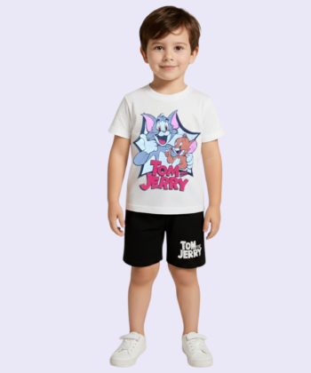 Cute Tom And Jerry Nicker Shirt Pair