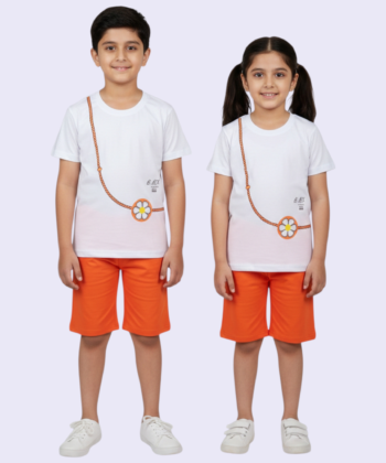 Beautifull chain flower Unisex nicker shirt pair