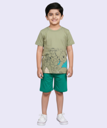 Poo Panda Family Printing Nicker Shirt
