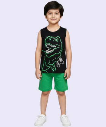 Black Dinosaur Sando Suit