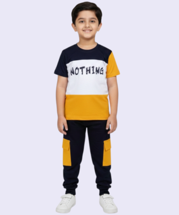 Nothing Panel Trauser Shirt For Boys