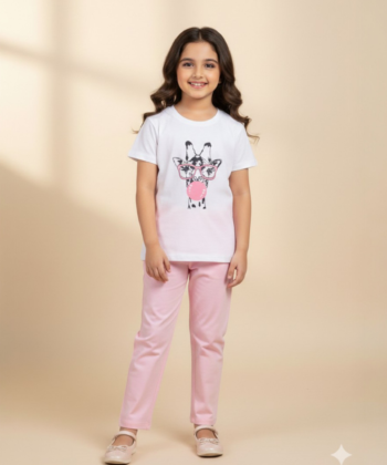 White giraffe Trauser Shirt Pair