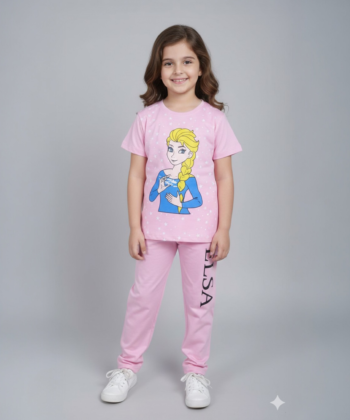 Pink Elsa Trauser Shirt