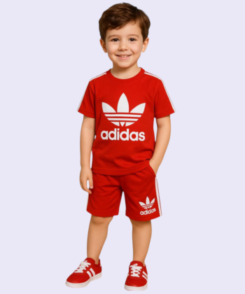 Adidas Red Nicker Shirt Pair